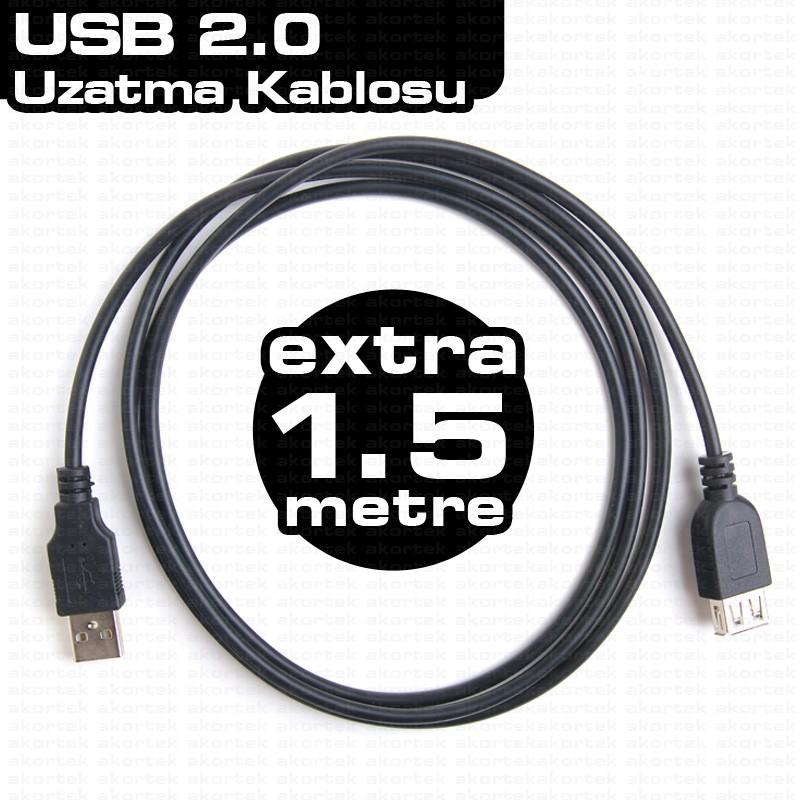 DARK (DK-CB-USB2EXTL150) 1.5m USB 2.0 Uzatma Kablosu
