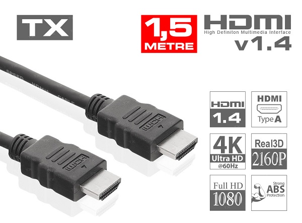 TX 1.5m 4K 60P HDMI Kablo - TX-HD-CV14L150A90