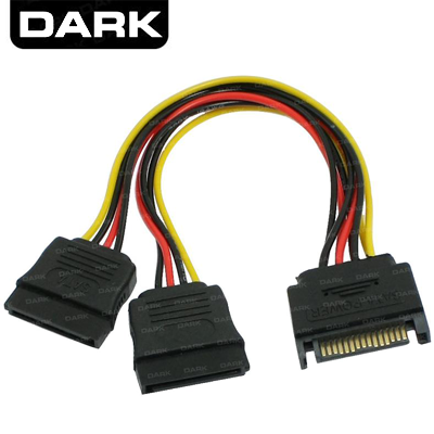 DARK (DK-CB-P202), P202 15Pin SATA - 2x15Pin SATA Dönüştürücü Kablo