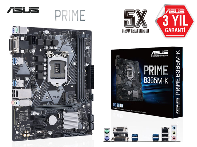 ASUS PRIME B365M-K INTEL LGA1151 DDR4 Micro ATX Anakart