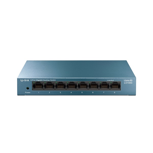 TP-LINK LS108G 8-Port 10/100/1000Mbps Gigabit Masaüstü Switch / Omada Runrate