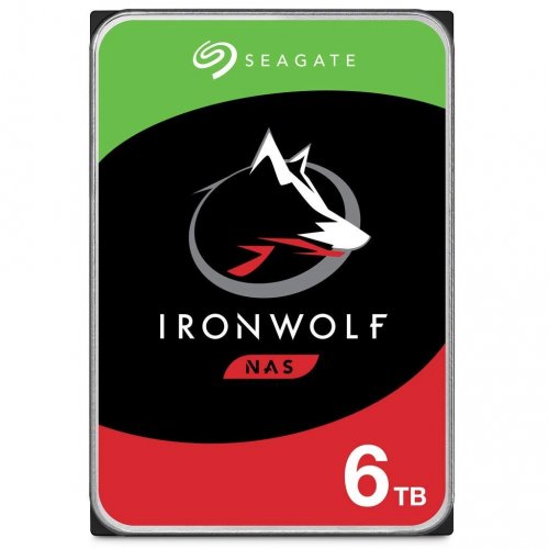 SEAGATE 3.5" 6TB Ironwolf ST6000VN001 SATA-3.0 5400RPM Harddisk